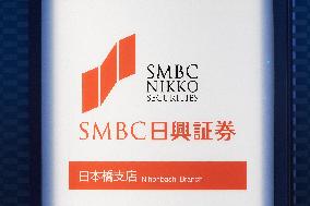 SMBC Nikko Securities signage and logo